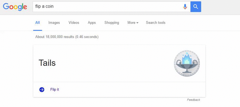 Google secret tricks - From Flip A Coin and Zerg Rush to Do A