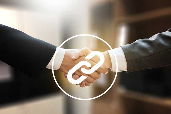 link building handshake