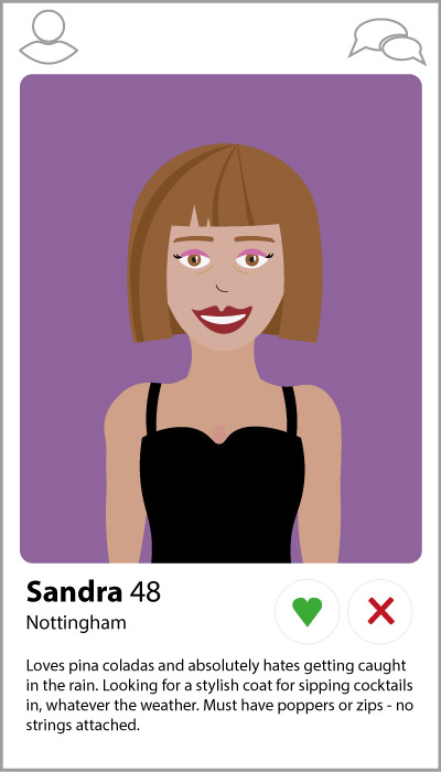 Customer profiling with Tinder personas.